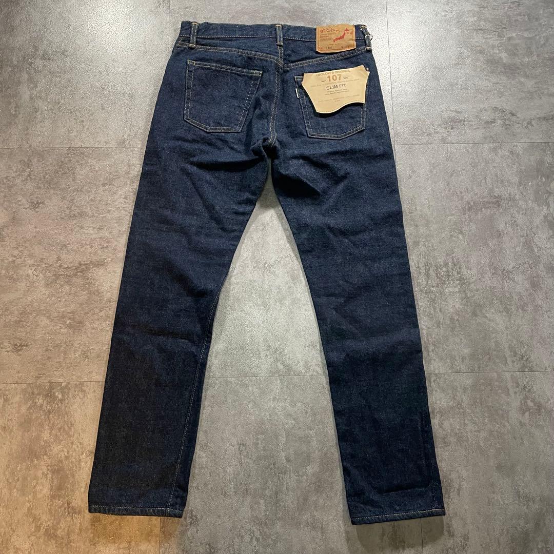 新品タグ付き✨オアスロウ orSlow【M】lot 107 ストレート 濃紺