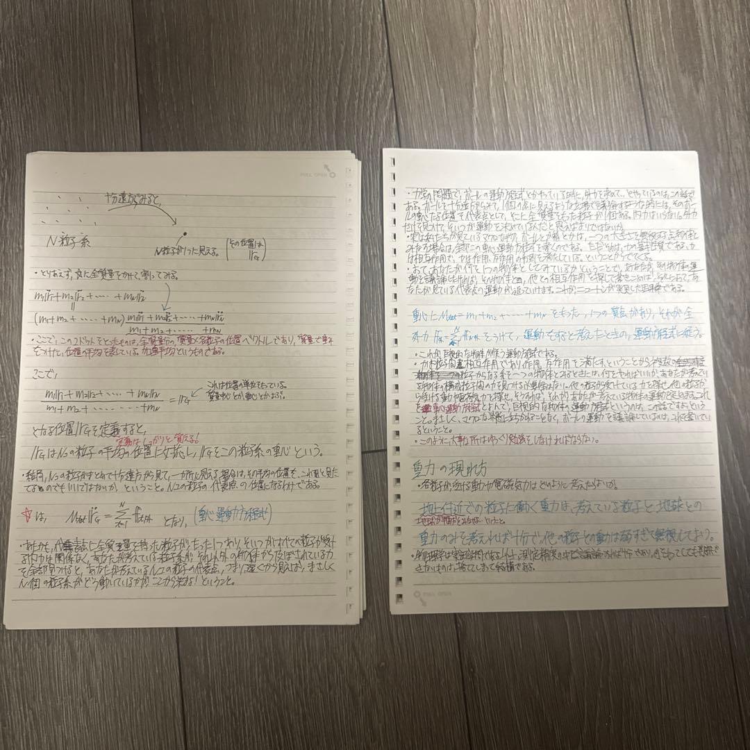 【東大合格/800P越】苑田ハイレベル物理 講義板書・まとめノート