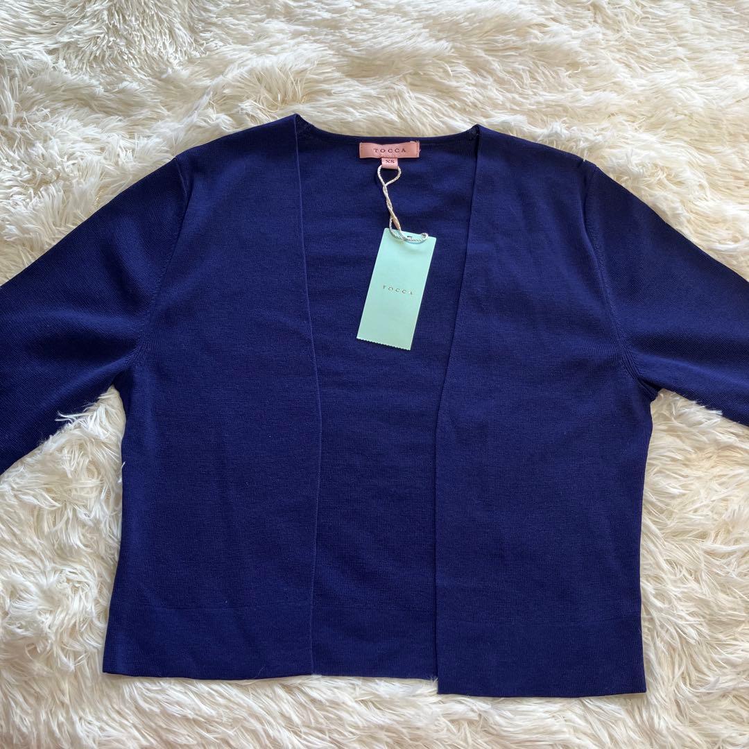 TOCCA 新品　ネイビー カーディガン XS 半袖