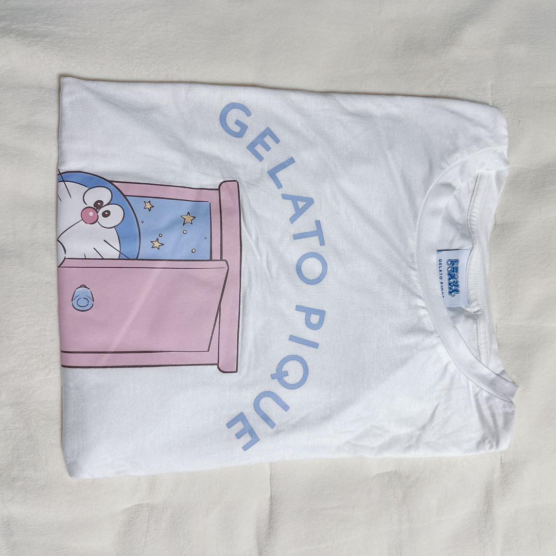 【新品】ジェラートピケ ドラえもん ワンポイントTシャツ＆総柄ロングパンツセット