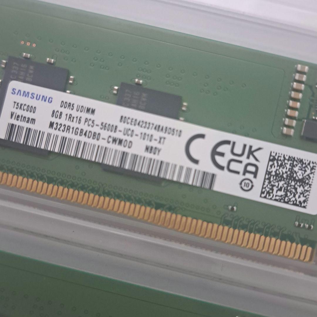 SAMSUNG メモリDDR5-5600 UDIMM 16GB(8GBx2 )
