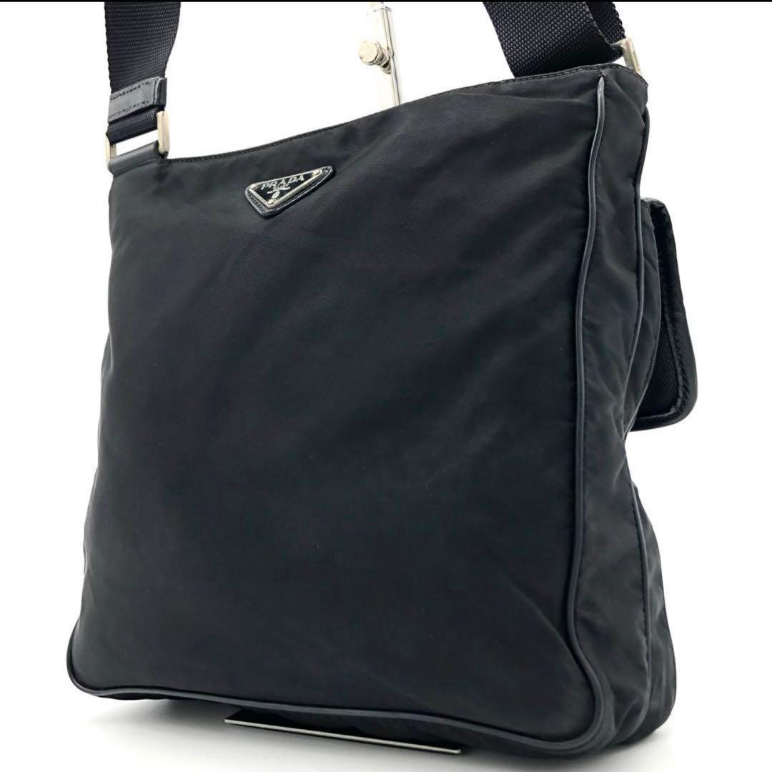 【極美品✨】プラダ ボストンバッグ テスートナイロン レザー 南京錠 鍵付き 黒