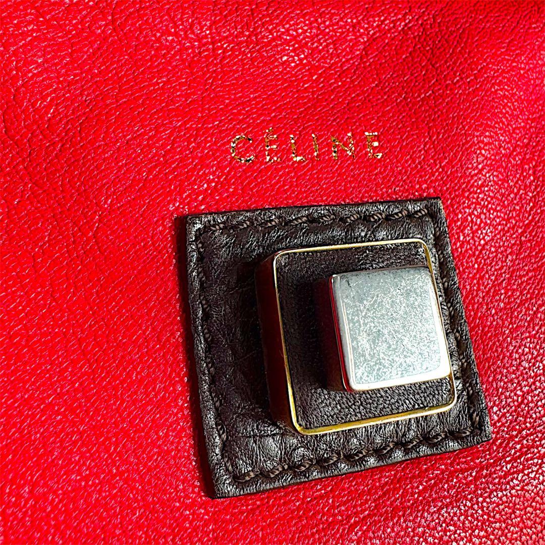 希少✨CÉLINE セリーヌ レザー 2way ミニボストン フィービー期 旅行