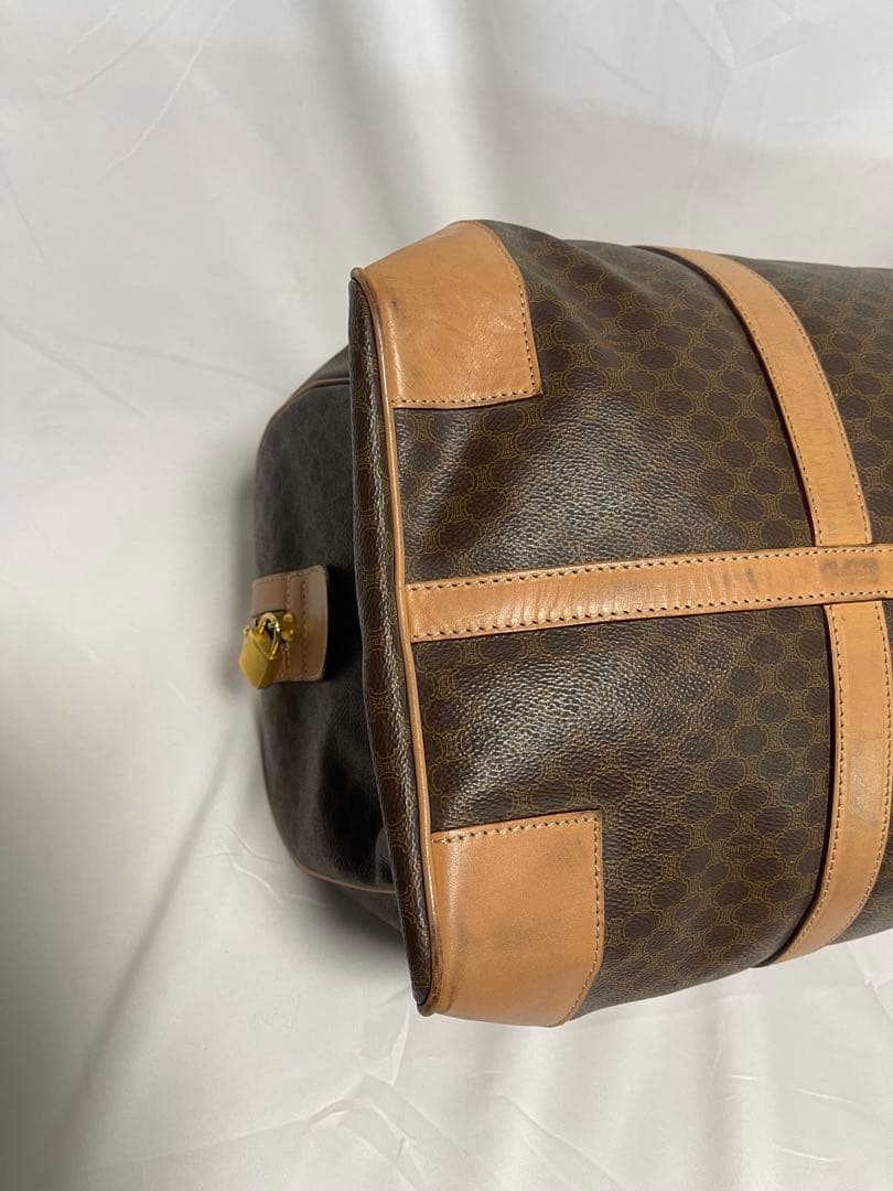★CELINE★ボストンバッグ★旅行鞄★マカダム柄★鍵付き★PVC ★大容量★