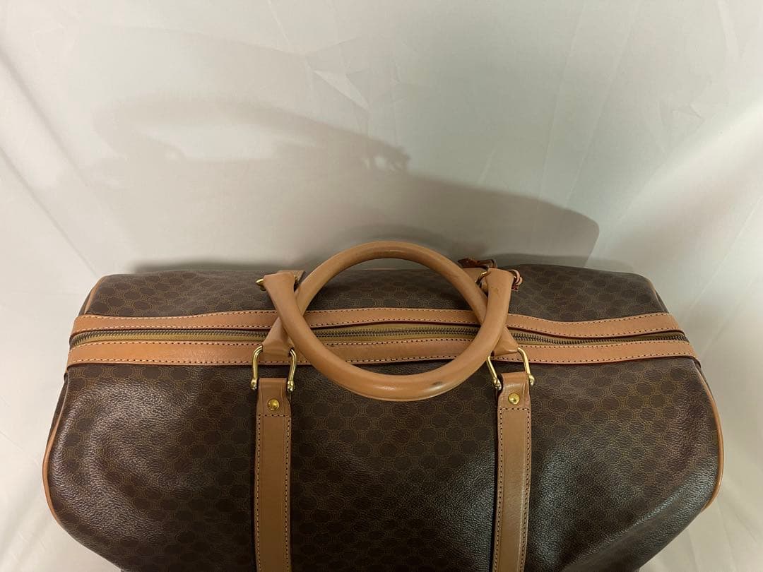 ★CELINE★ボストンバッグ★旅行鞄★マカダム柄★鍵付き★PVC ★大容量★