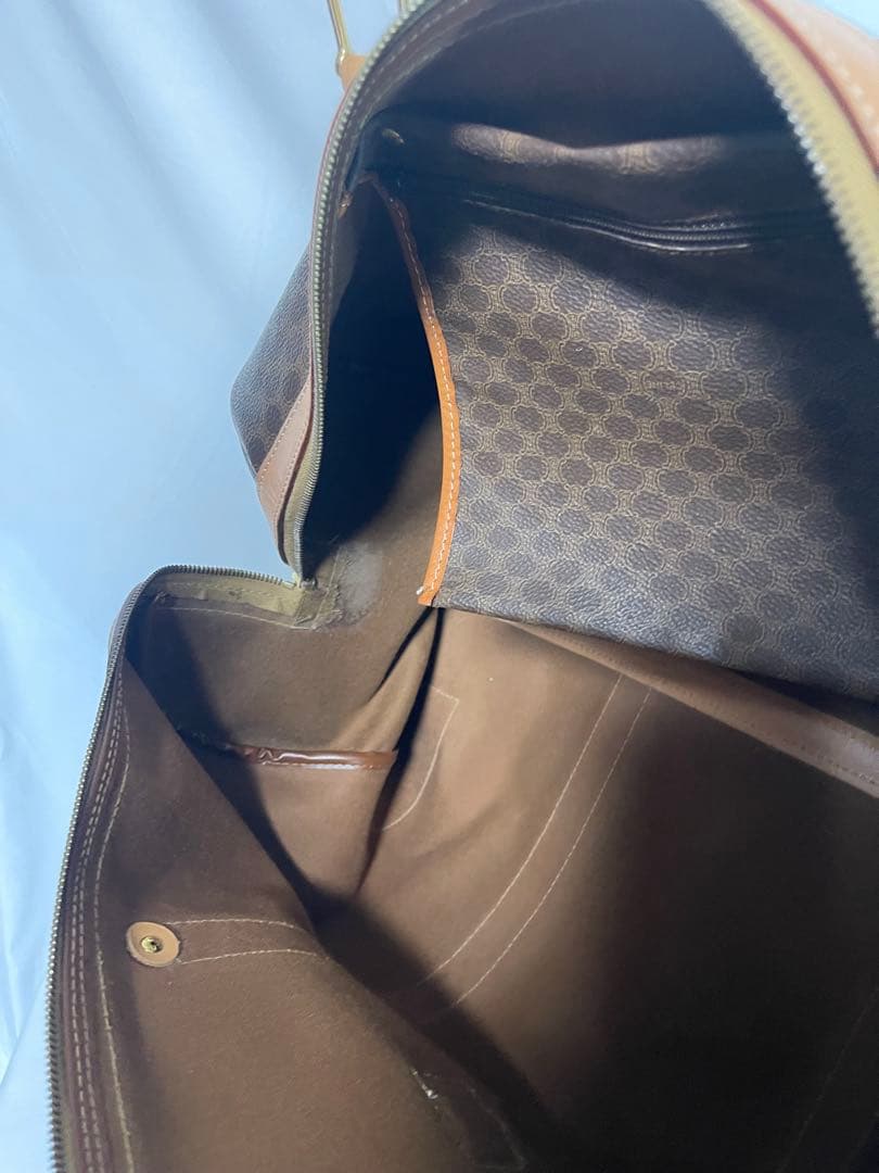 ★CELINE★ボストンバッグ★旅行鞄★マカダム柄★鍵付き★PVC ★大容量★