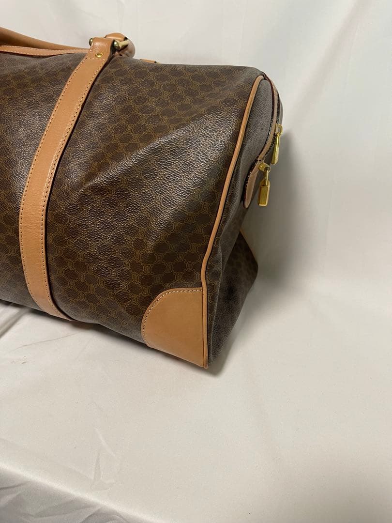 ★CELINE★ボストンバッグ★旅行鞄★マカダム柄★鍵付き★PVC ★大容量★