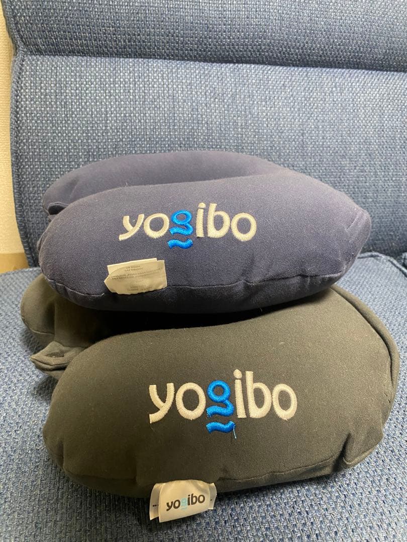 yo ibo ネックピロー 2個セット ブラック、ネイビー