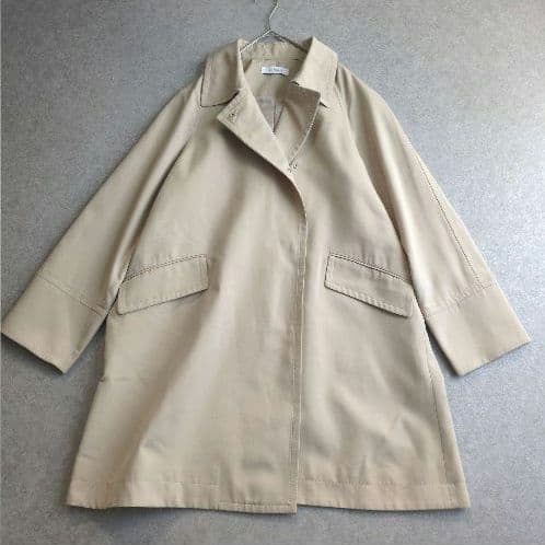 新品タグ付★ラトータリテ トレンチコート ベージュ フレア ミドル丈 春コート