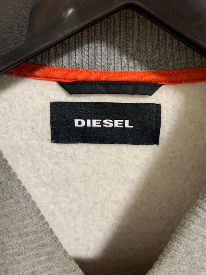 DIESEL キルティング×スウェット 切替 ジャケット MA-1風 Lサイズ
