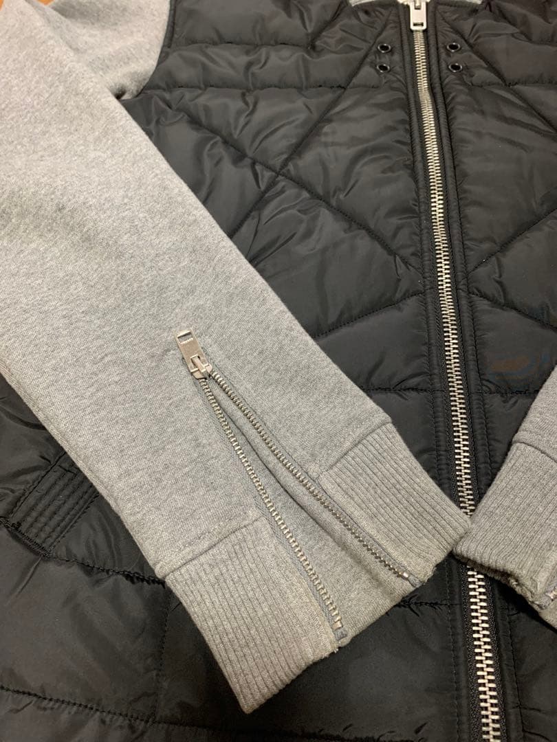 DIESEL キルティング×スウェット 切替 ジャケット MA-1風 Lサイズ