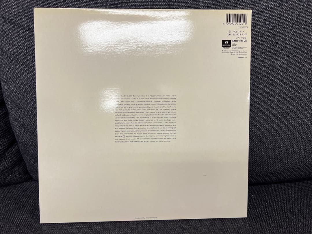 Pet Shop Boys Please 1986 英国盤 LP洋楽　オリジナル