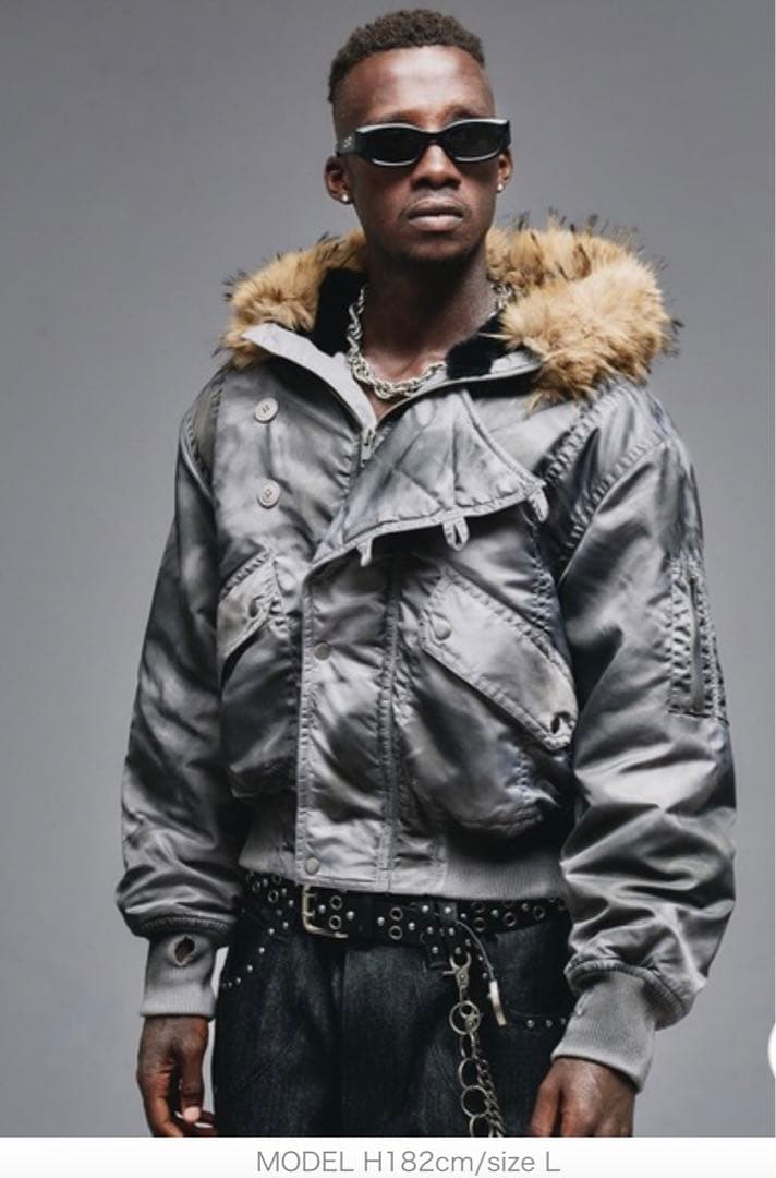 ジャケット・アウター ANDER HUNK Faded N2B Flight Jacket