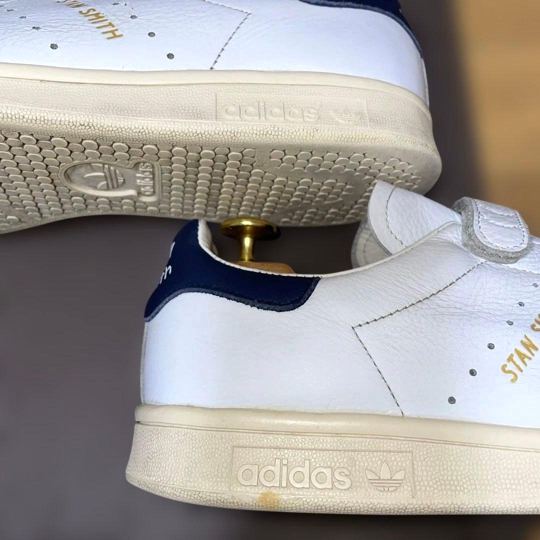 adidas STAN SMITH CF 27.5cm ネイビー ベルクロ 靴