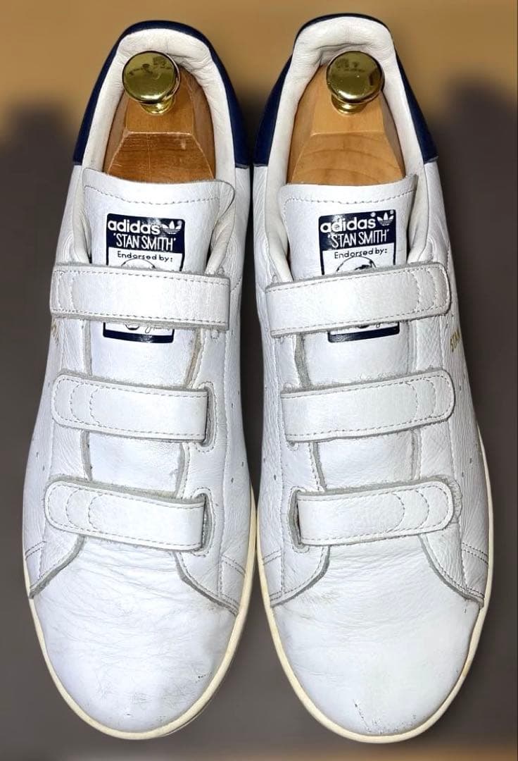 adidas STAN SMITH CF 27.5cm ネイビー ベルクロ 靴