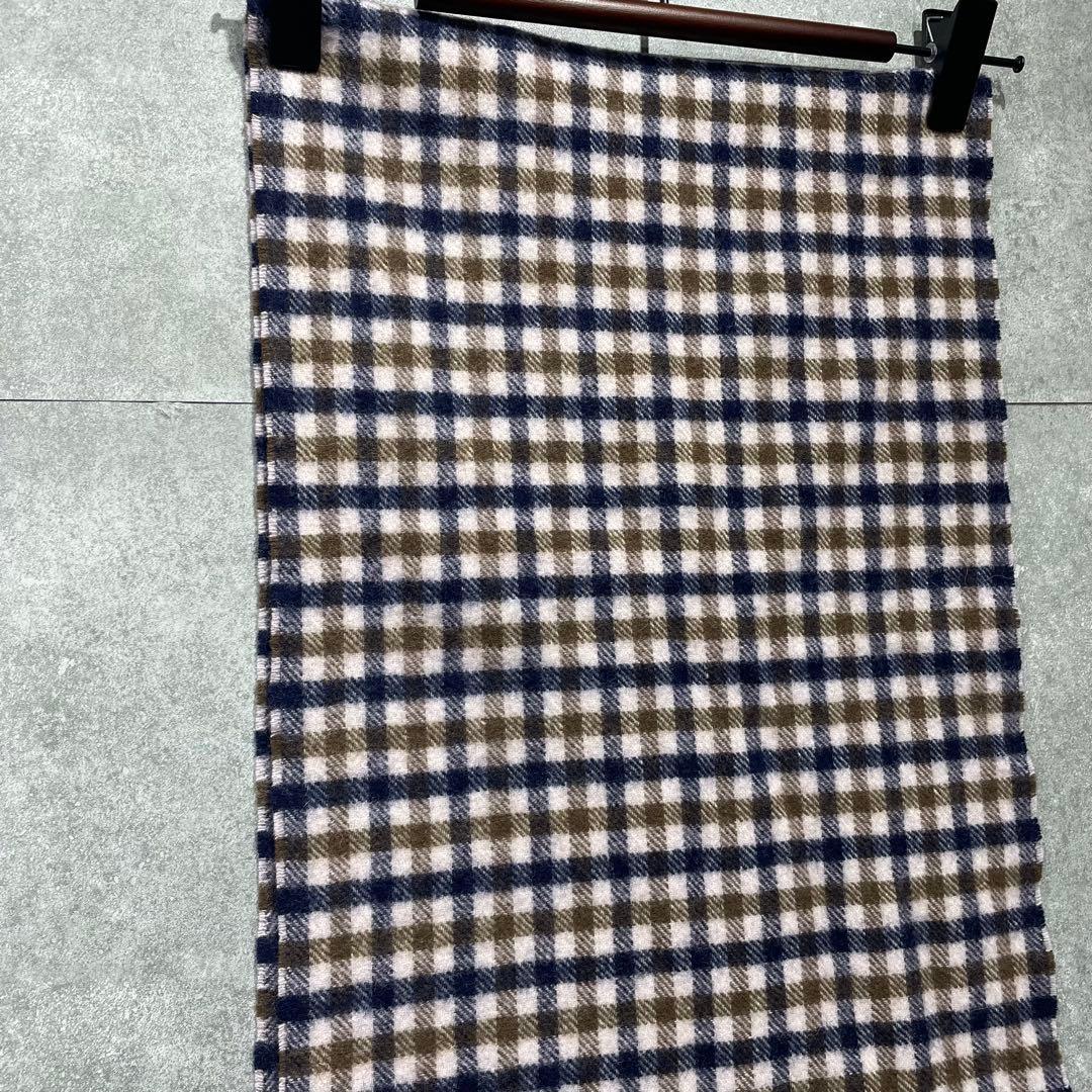 新品*Aquascutumアクアスキュータム　ラムウールマフラーストール