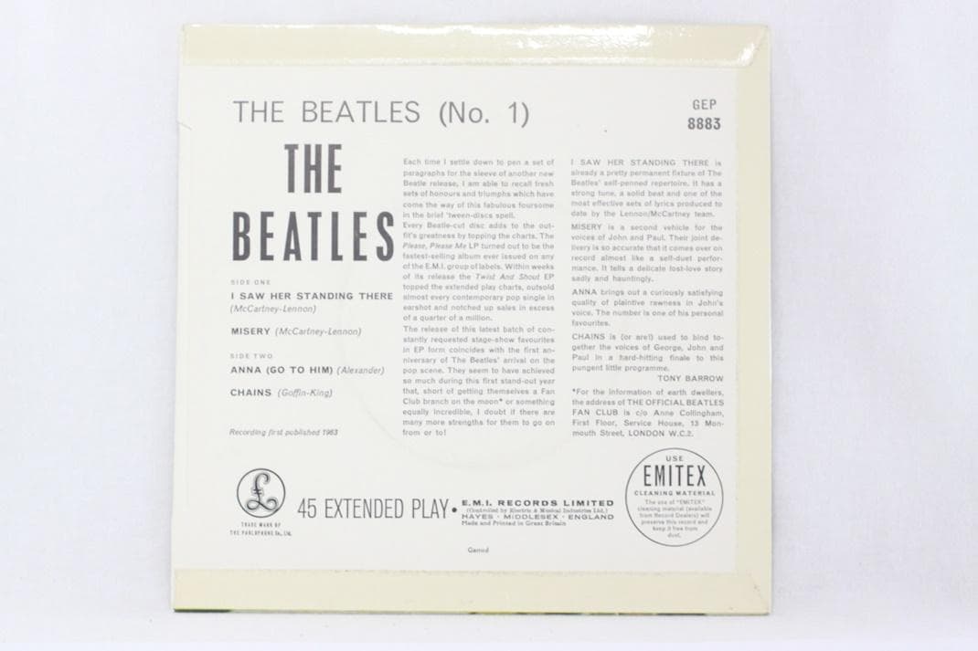 The Beatles The Beatles' No.1 EP UK版mono