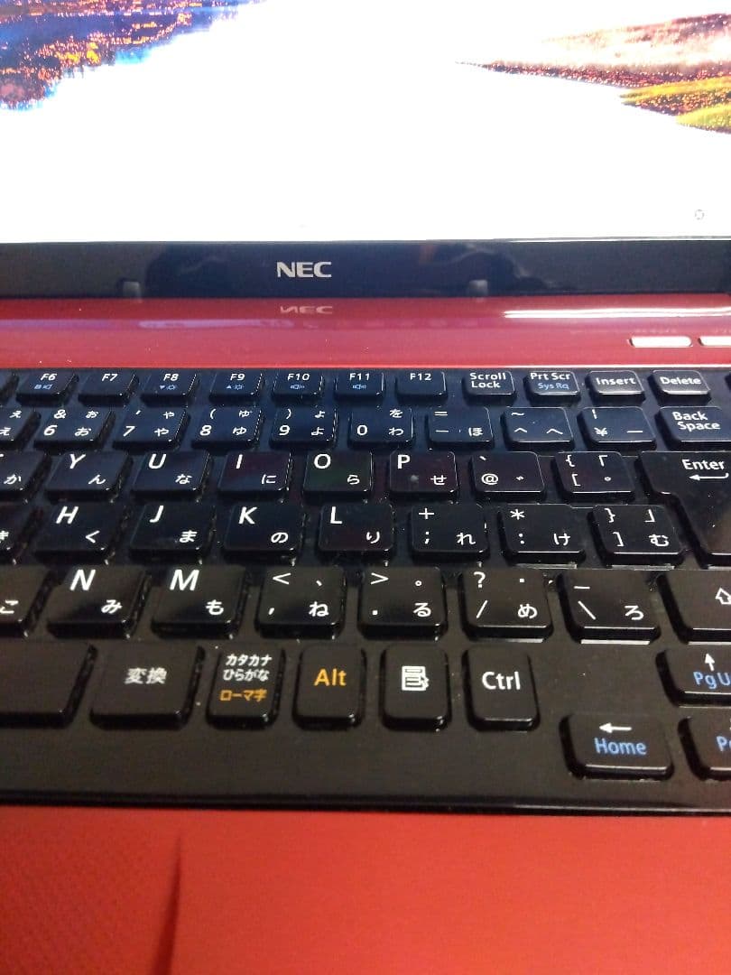 NEC LaVieレッドノートPC 15.6インチ　 ジャンク品