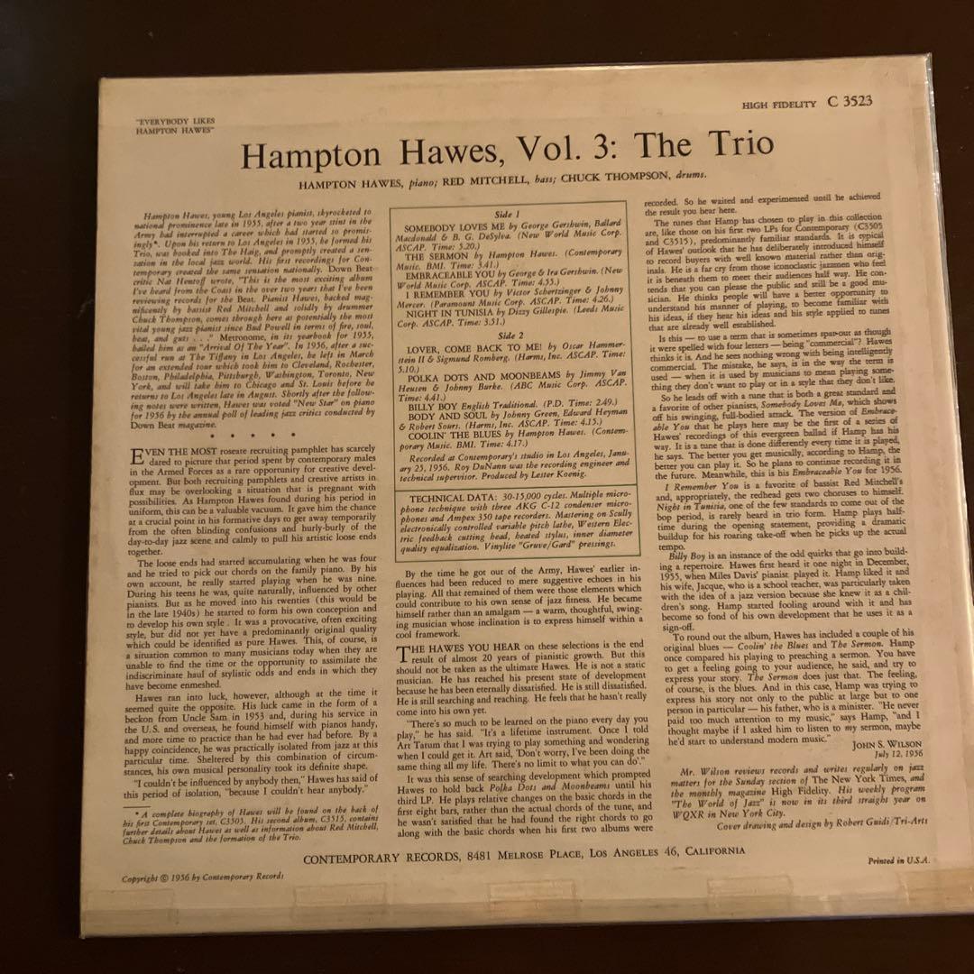 洋楽 everybody likes Hampton Hawes vol.3