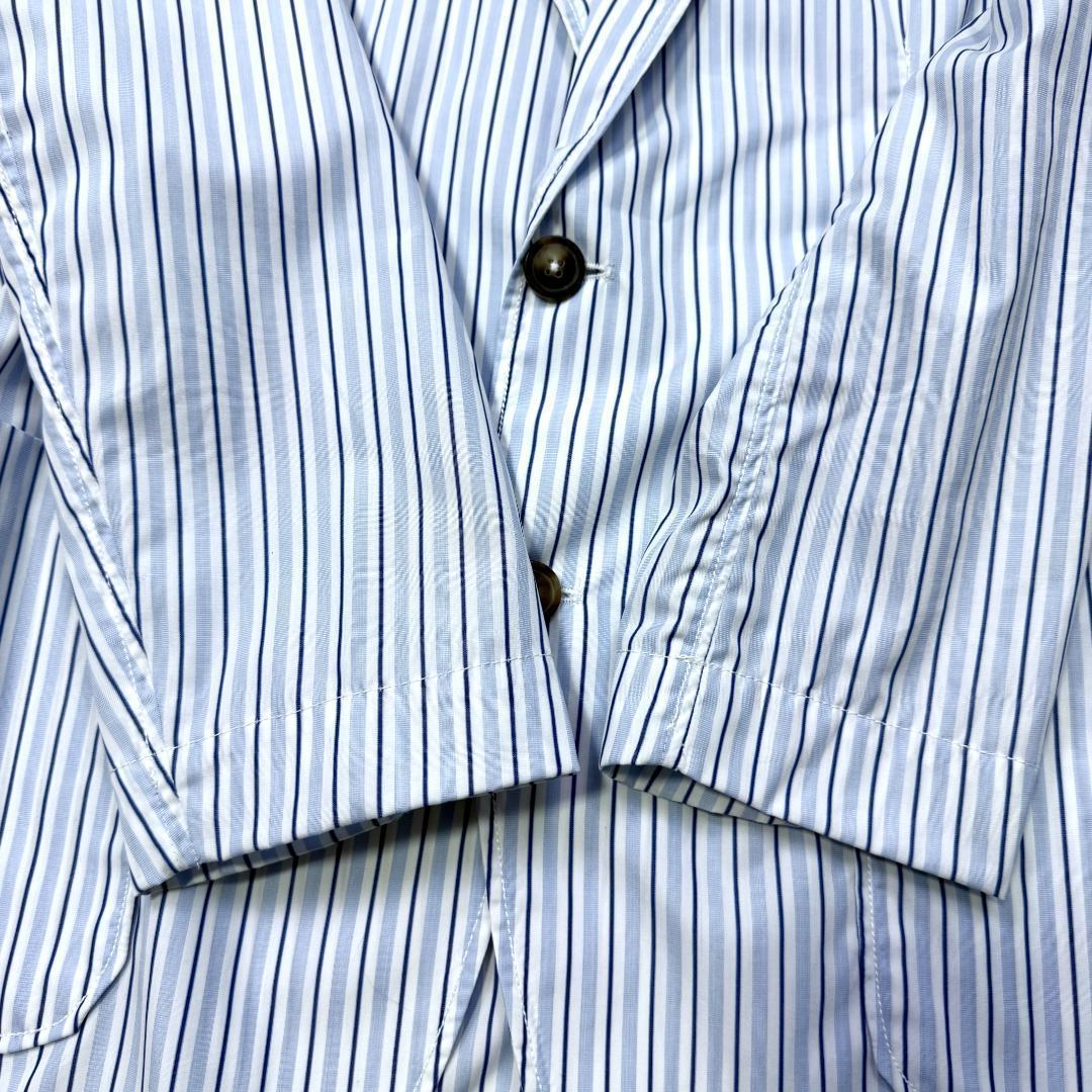 極美品 BAGUTTA バグッタ ジャケット ストライプ ブルー Lサイズ