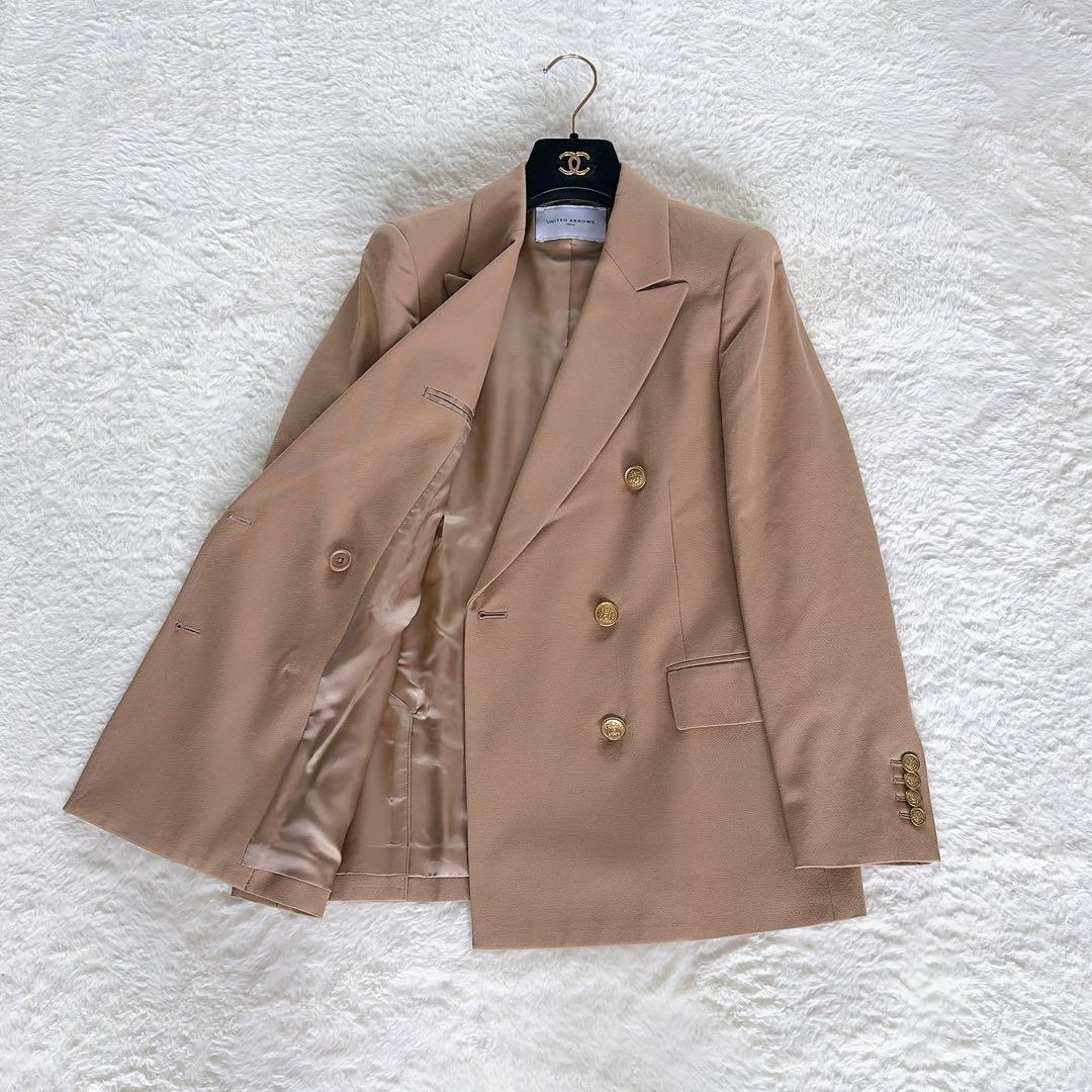 美品✨【ユナイテッドアローズ】金ボタンダブルブレストジャケット6Bブレザー 36