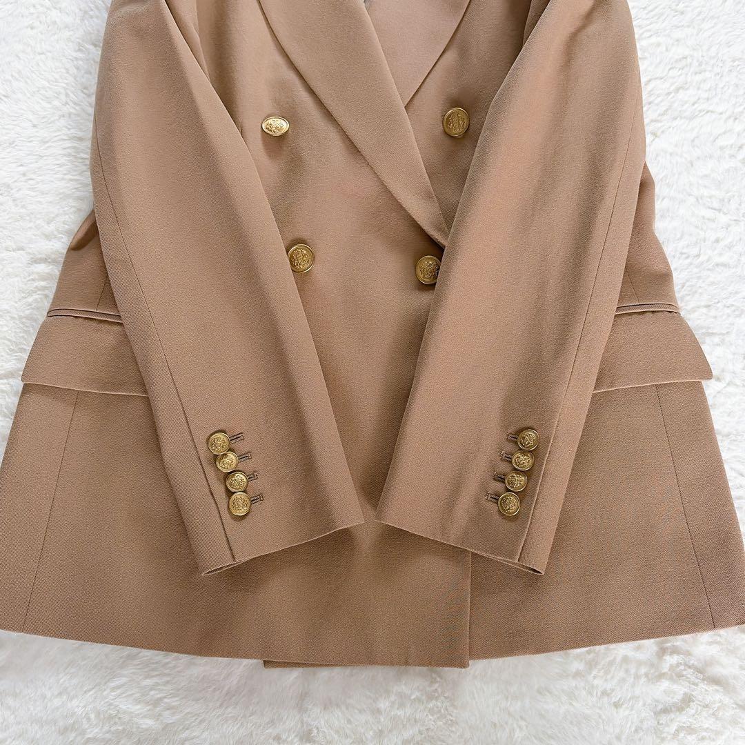 美品✨【ユナイテッドアローズ】金ボタンダブルブレストジャケット6Bブレザー 36