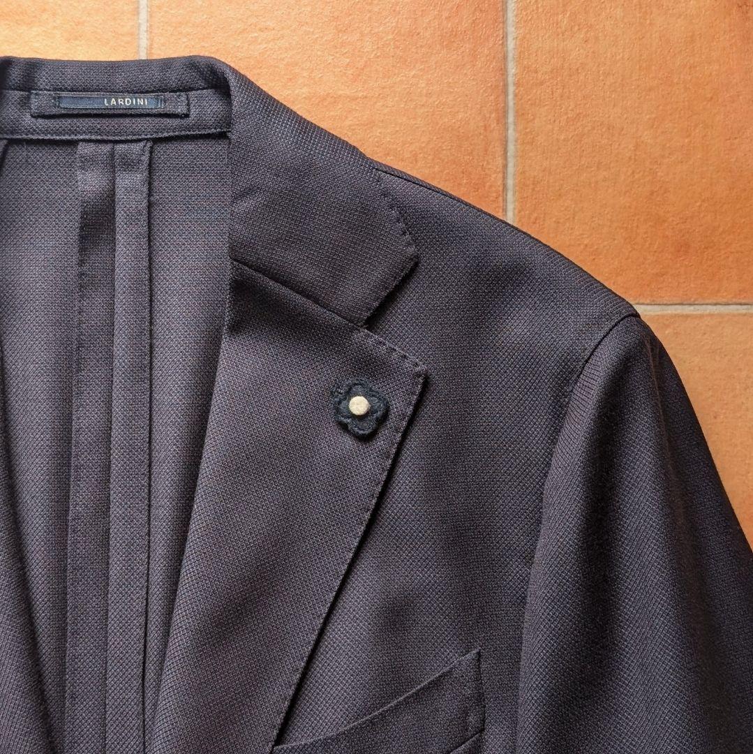 【近年モデル】LARDINI ネイビージャケット 48サイズ ラルディーニ