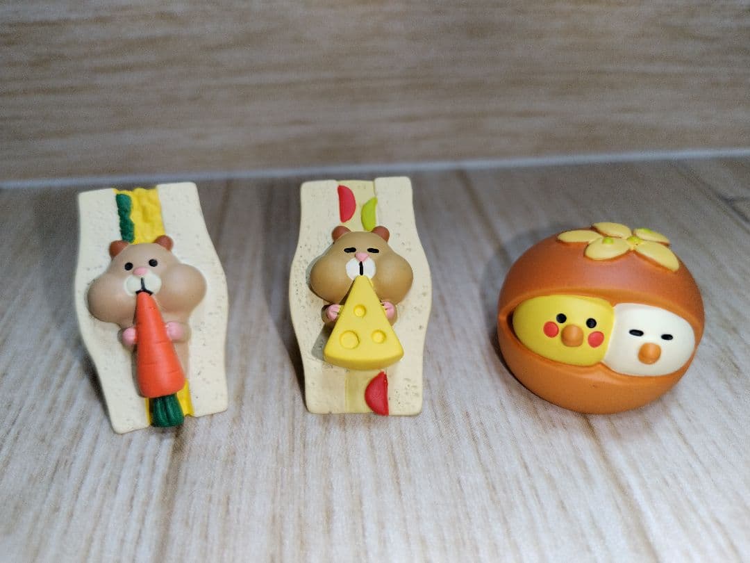 80.デコレ　コンコンブル　置物　ベーカリー①　陶器セット