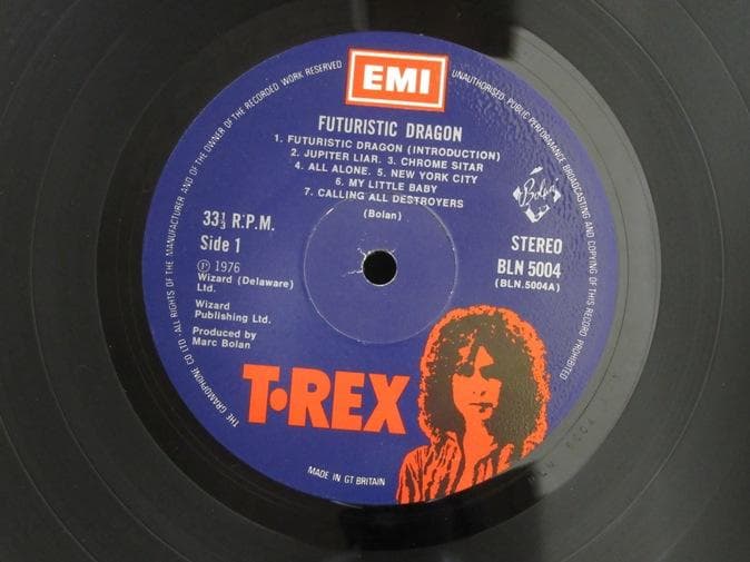 T. REX★Futuristic Dragon UK EMI オリジナル