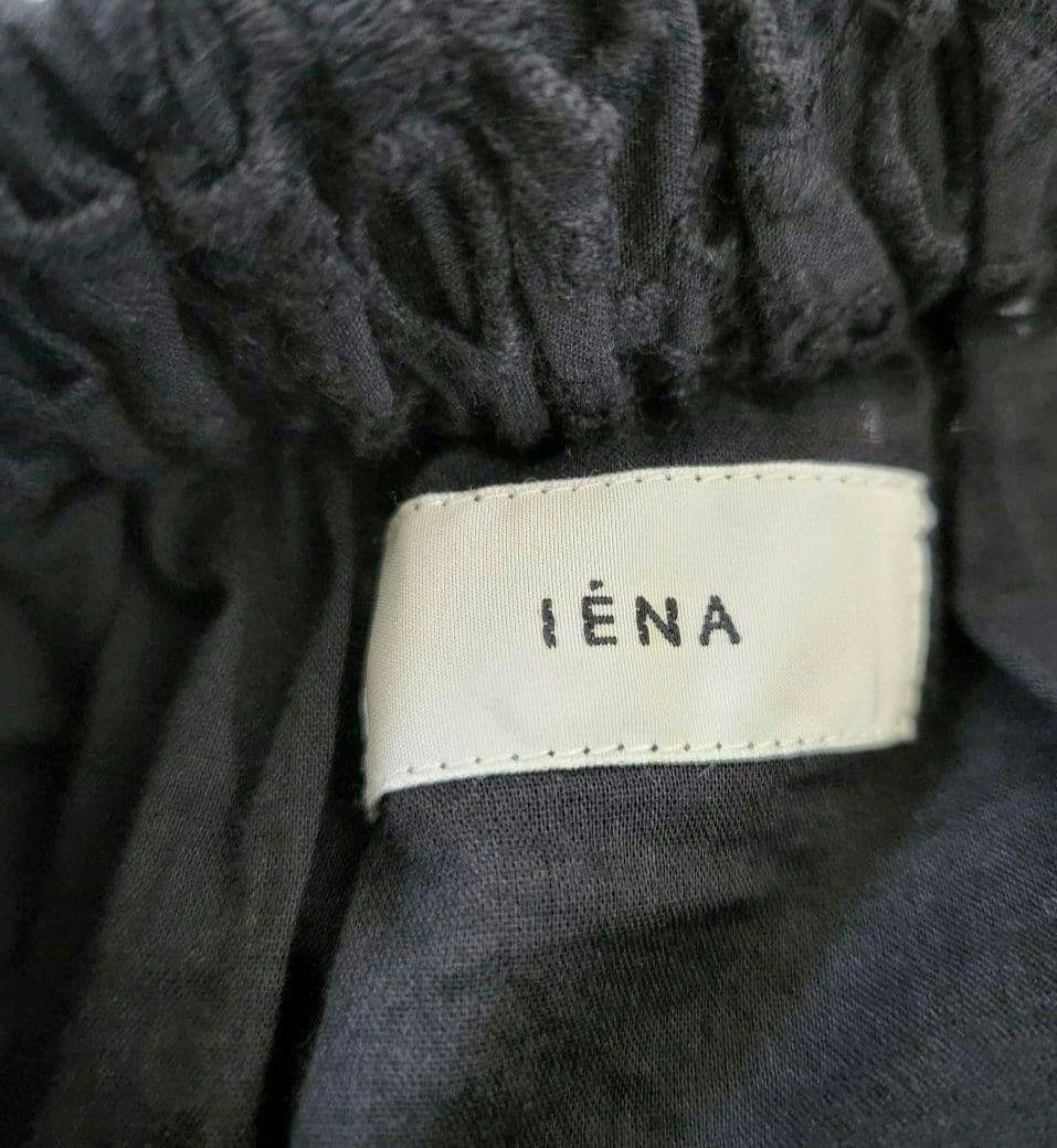 にじいろ極美品✨IENA コットンレースティアードスカート　ブラック　36