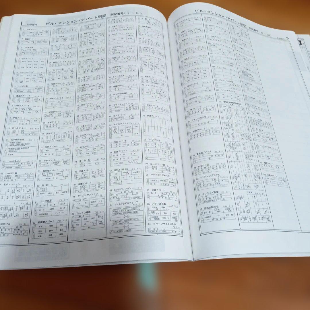 1998年版 北中城村・中城村 地図ガイド ゼンリン