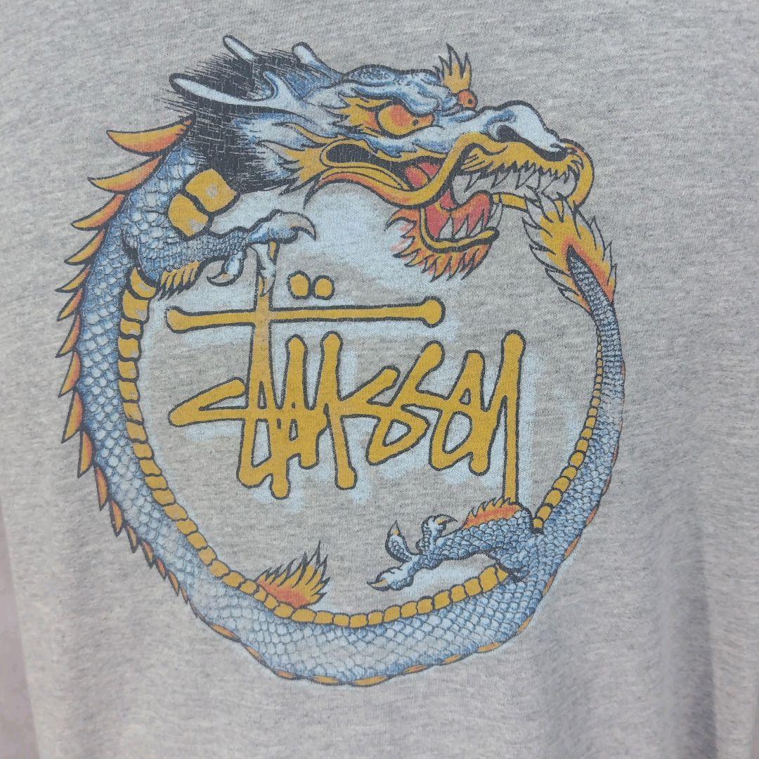 H*e様 OLD STUSSY Tシャツ　ドラゴン　龍　紺タグ　Lサイズ　USA