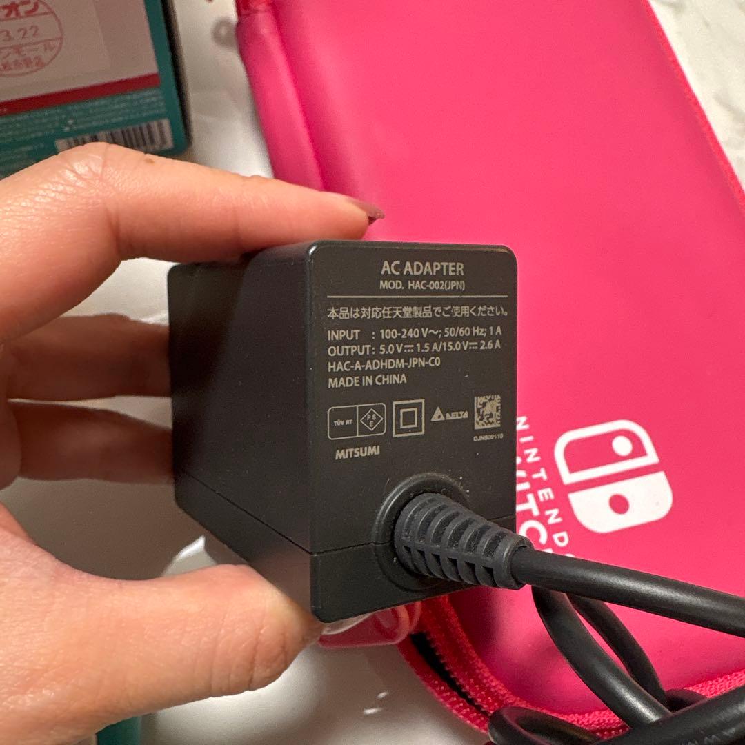 Nintendo Switch Lite ターコイズ　本体+ACアダプタ+ケース
