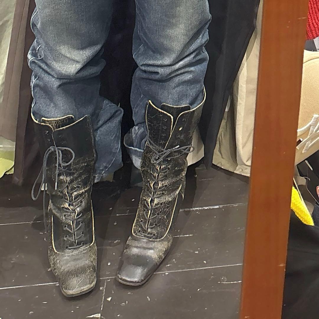 miumiu leather boots ミュウミュウ ブーツ