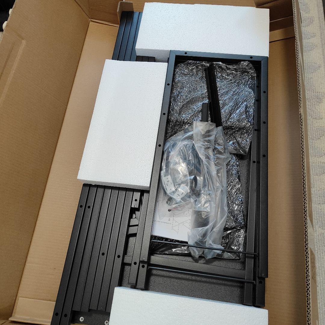 パソコンデスク黒　PC2台棚　左右入替　幅130　引出コンセント　コーナーデスク