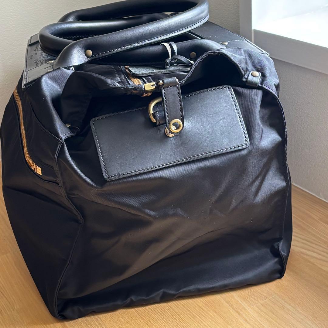 フェリージ　Felisi P3 ボストン　ナイロン　レザー　　黒　ショルダーつき