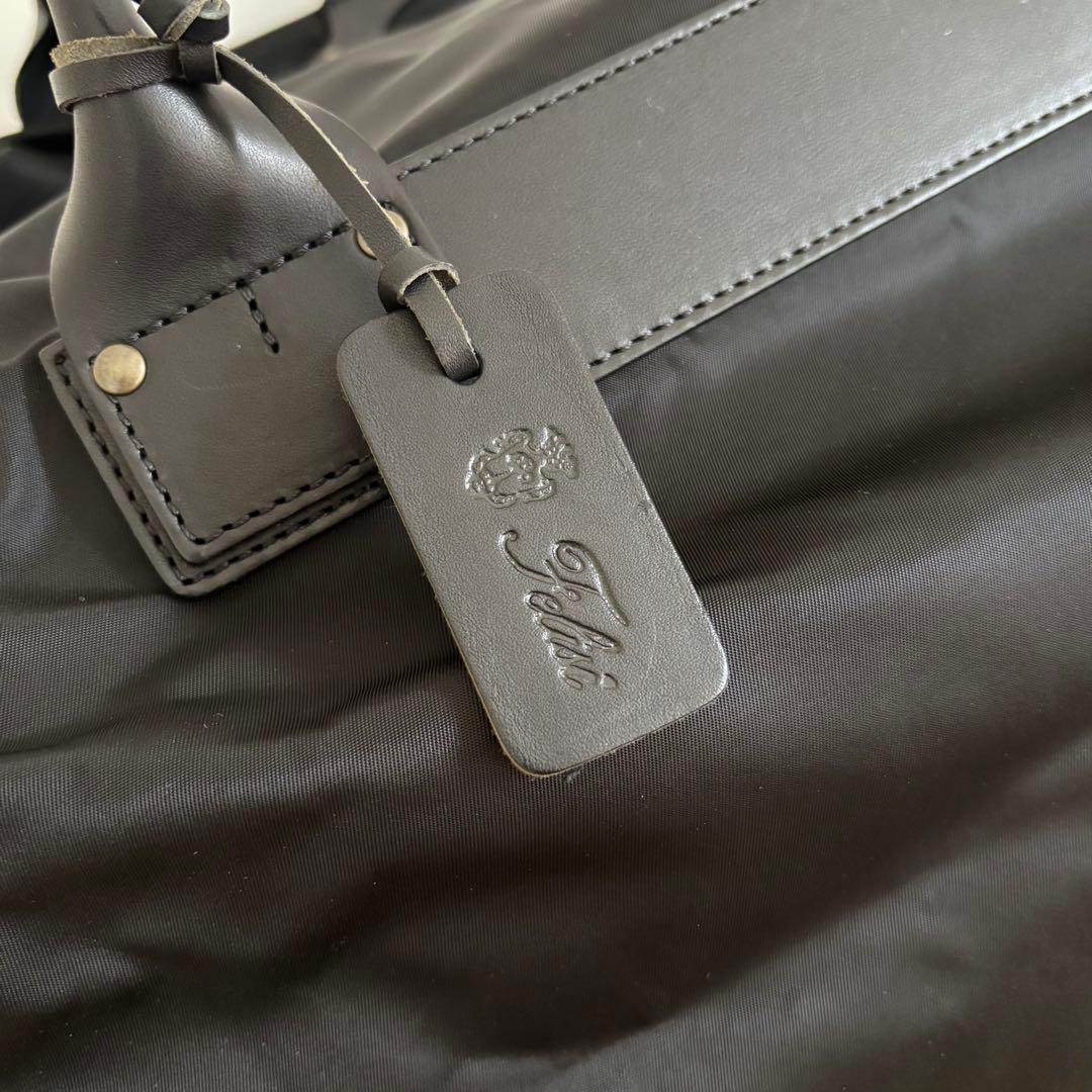 フェリージ　Felisi P3 ボストン　ナイロン　レザー　　黒　ショルダーつき