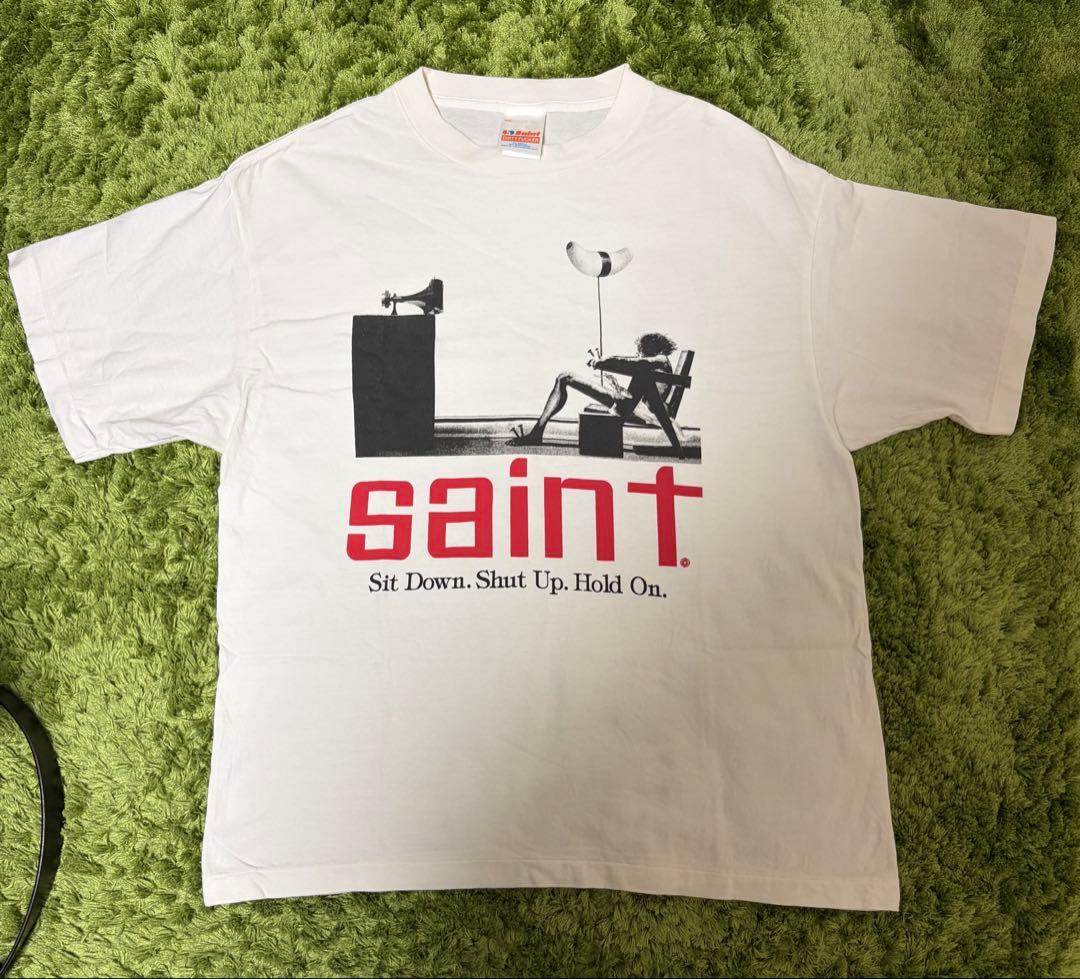 SAINT Mxxxxxx SS TEE SAINT WHITE サイズL