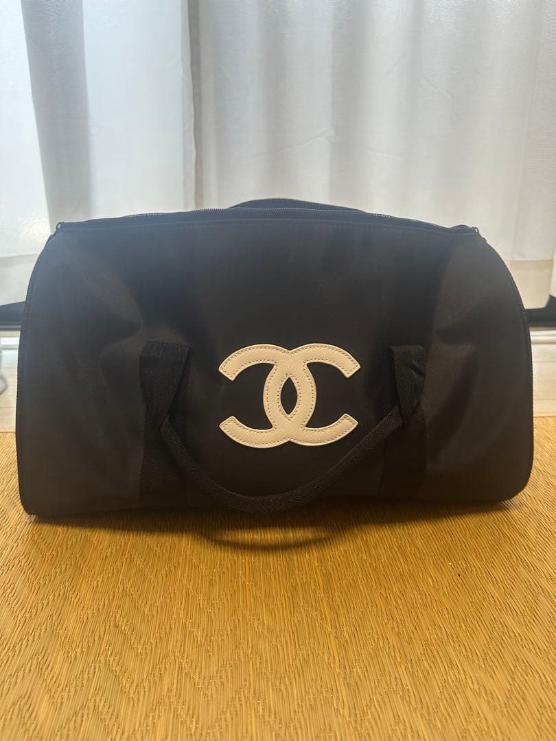CHANEL 黒 ボストンバッグ