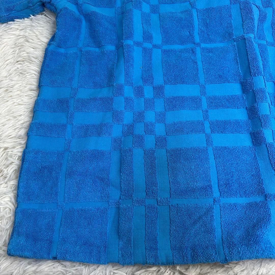 オ*フ様 美品 BURBERRY/バーバリー チェック柄 パイル地 厚手 半袖T