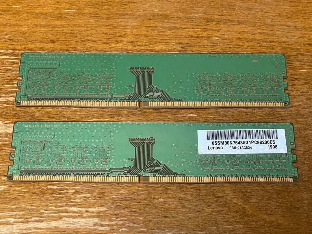 【動作品摘出】 デスクトップ用メモリ 8GB 4枚
