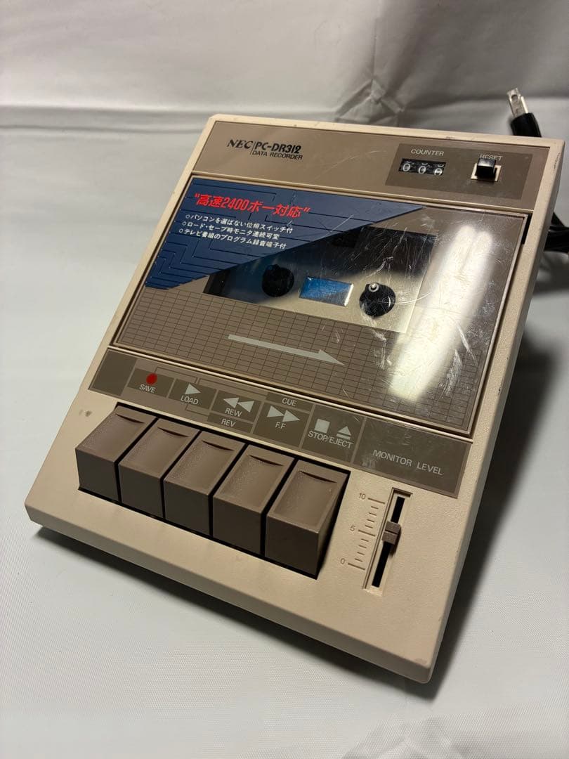 u*n様 動作品　NEC PC-DR213 データレコーダー　カセットプレーヤー