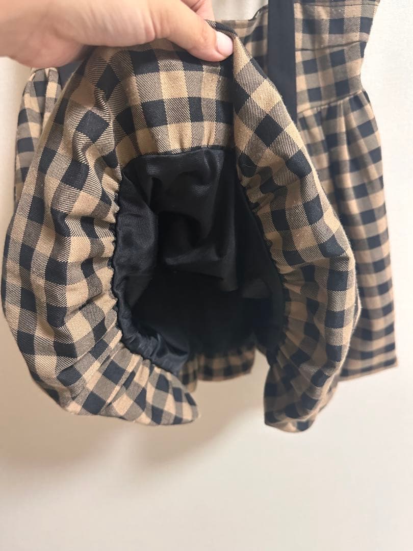 MAISON RAVIEWチェックリボンキャミソール