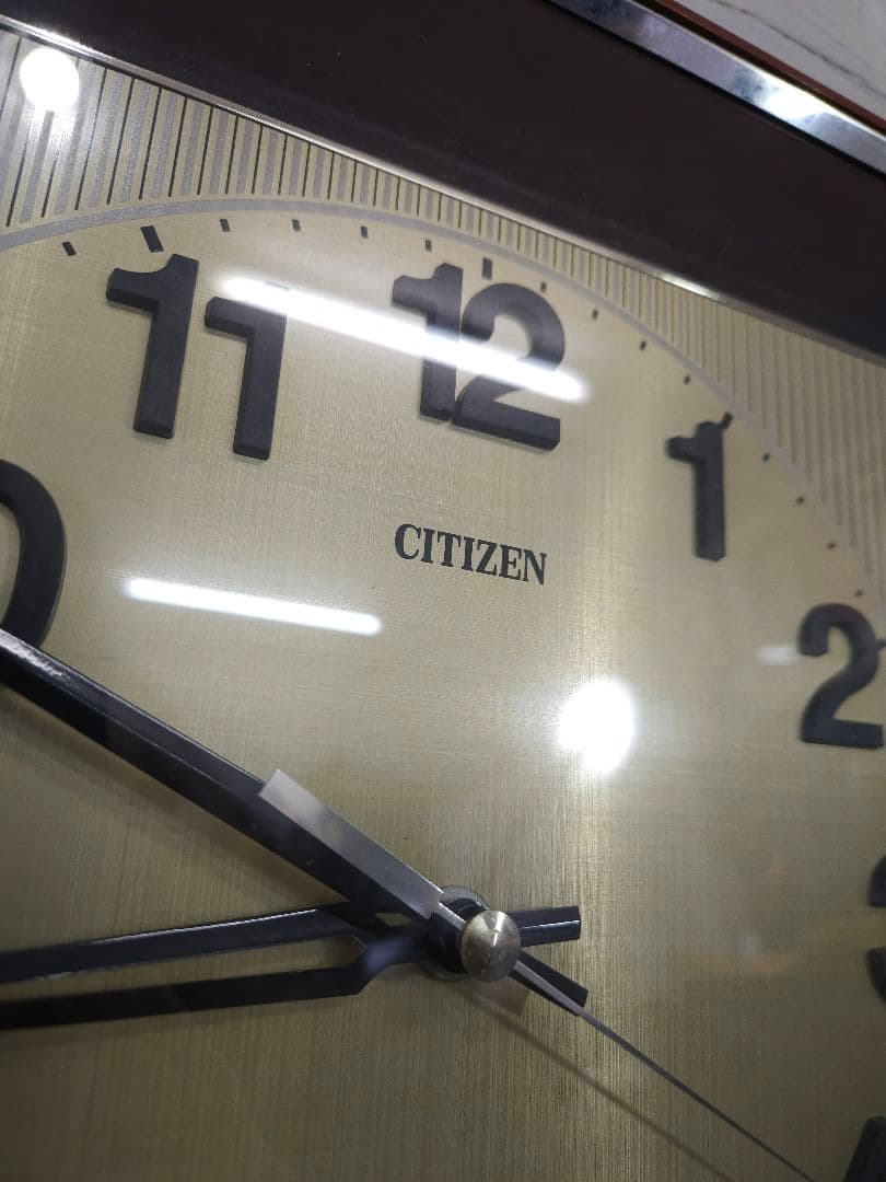 ジャパンヴィンテージ 70's CITIZEN 掛け時計 角型 トランジスター