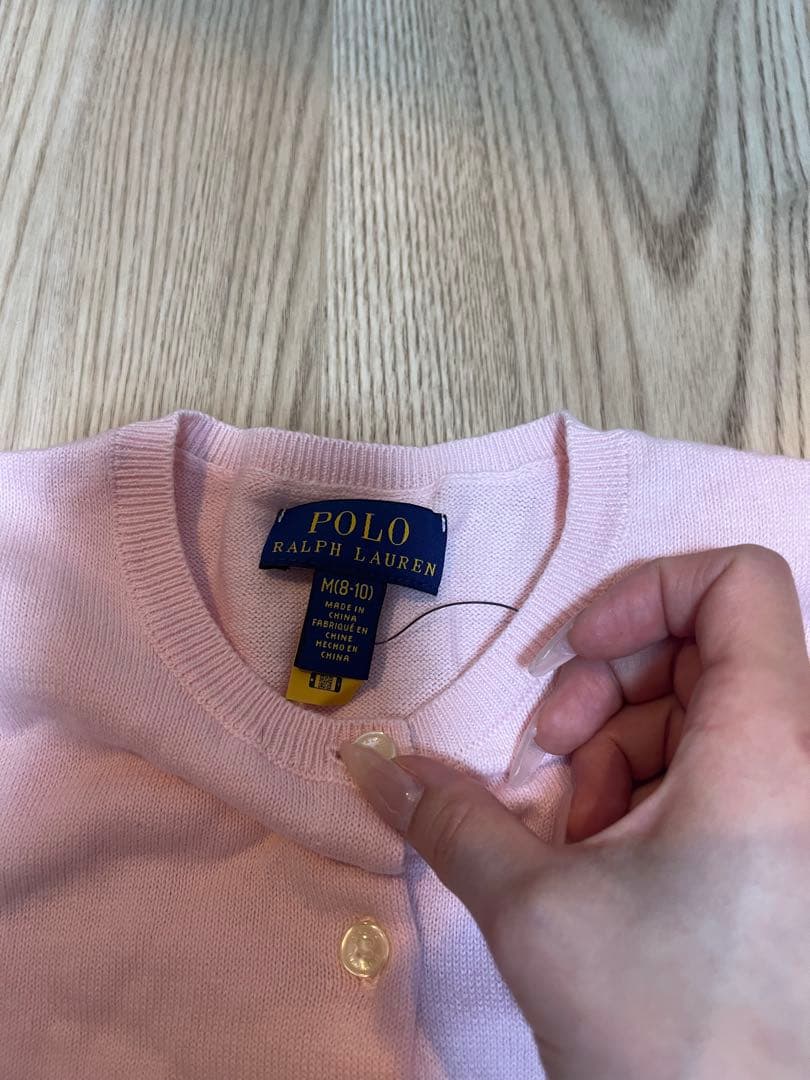 美品　Polo Ralph Lauren　ピンクカーディガン 春カラー　現行タグ