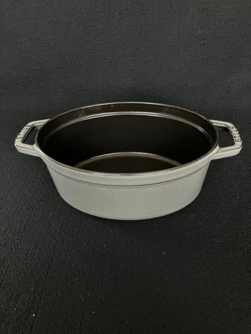 STAUB（ストウブ）　ピコ・ココット　23cm オーバル　グレー