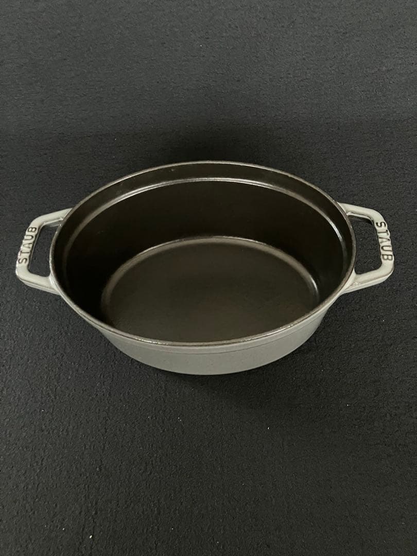 STAUB（ストウブ）　ピコ・ココット　23cm オーバル　グレー
