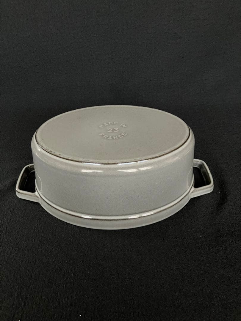 STAUB（ストウブ）　ピコ・ココット　23cm オーバル　グレー