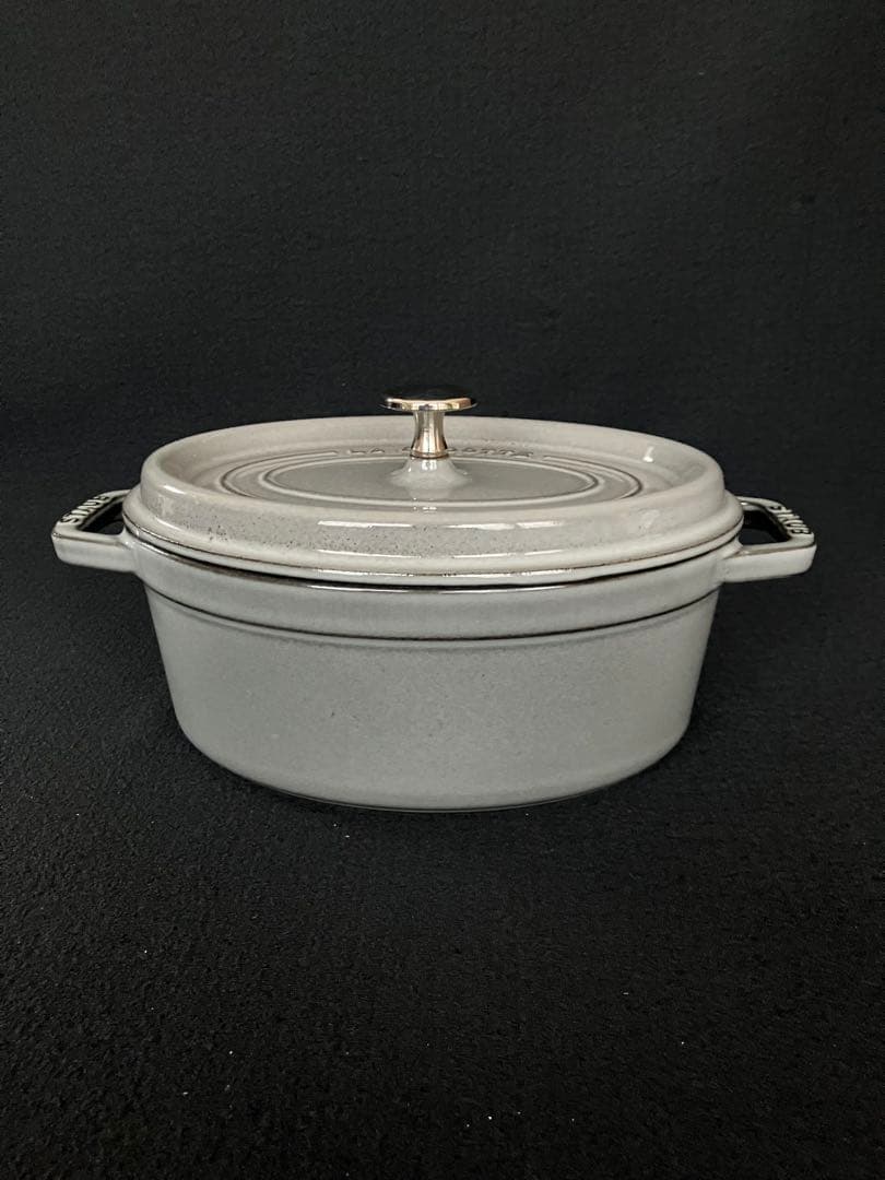STAUB（ストウブ）　ピコ・ココット　23cm オーバル　グレー