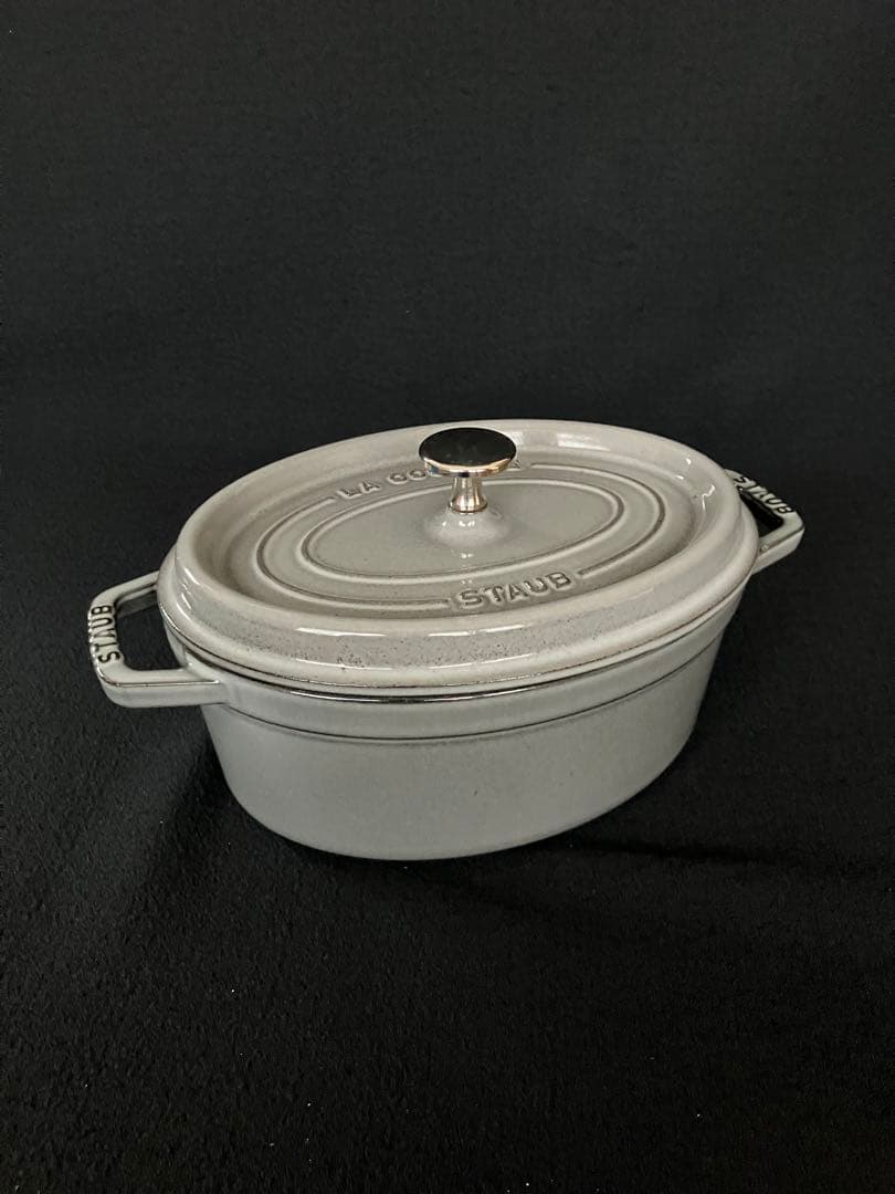 STAUB（ストウブ）　ピコ・ココット　23cm オーバル　グレー